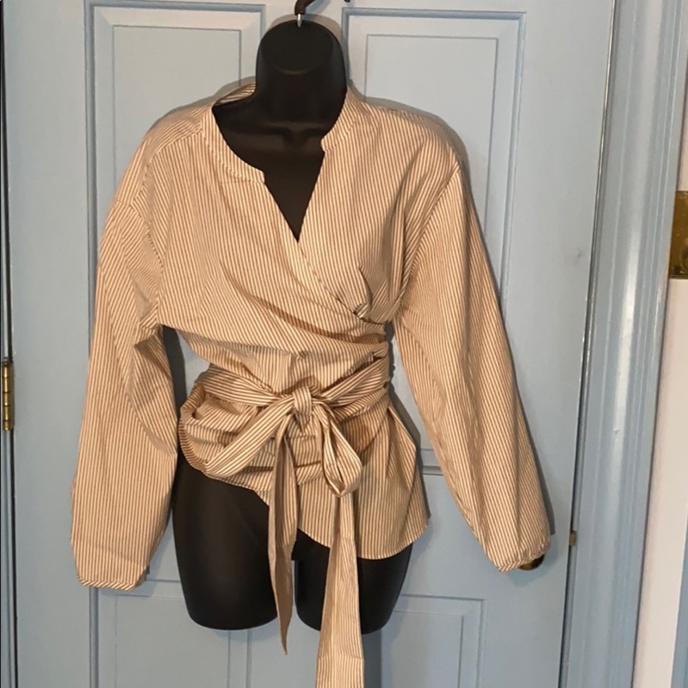 J crew wrap top